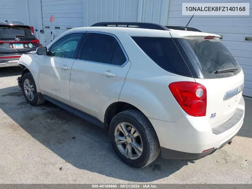 2015 Chevrolet Equinox 2Lt VIN: 1GNALCEK8FZ140168 Lot: 40169860