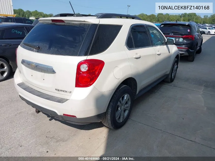 2015 Chevrolet Equinox 2Lt VIN: 1GNALCEK8FZ140168 Lot: 40169860