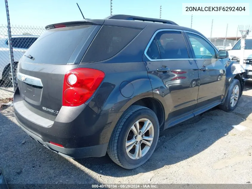 2015 Chevrolet Equinox 2Lt VIN: 2GNALCEK3F6292404 Lot: 40170704