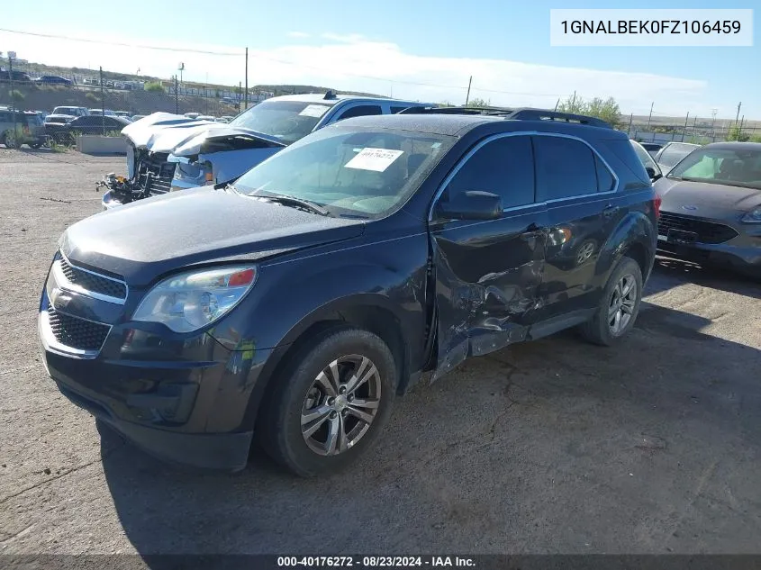 2015 Chevrolet Equinox 1Lt VIN: 1GNALBEK0FZ106459 Lot: 40176272