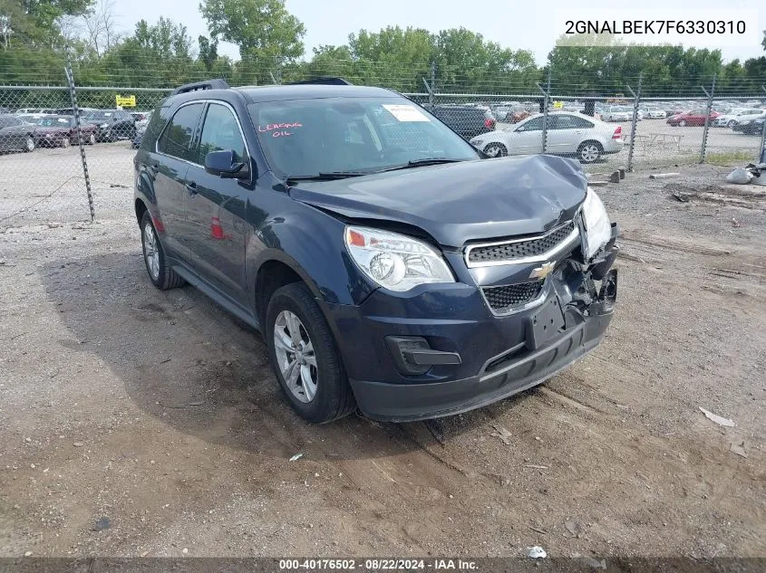 2015 Chevrolet Equinox 1Lt VIN: 2GNALBEK7F6330310 Lot: 40176502