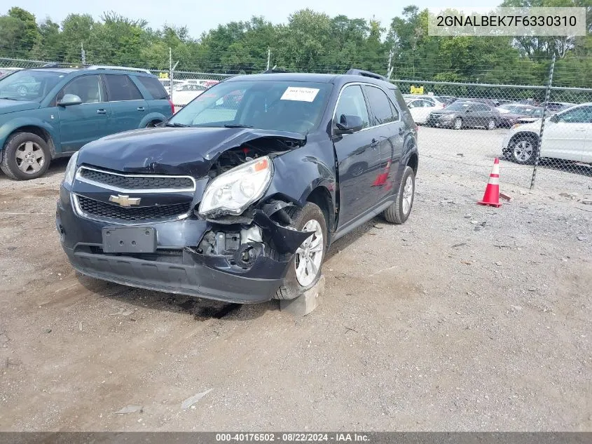 2015 Chevrolet Equinox 1Lt VIN: 2GNALBEK7F6330310 Lot: 40176502