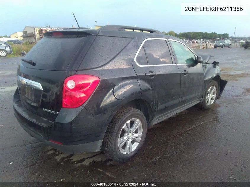 2015 Chevrolet Equinox 1Lt VIN: 2GNFLFEK8F6211386 Lot: 40185514