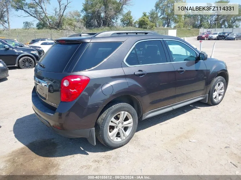 1GNALBEK3FZ114331 2015 Chevrolet Equinox 1Lt