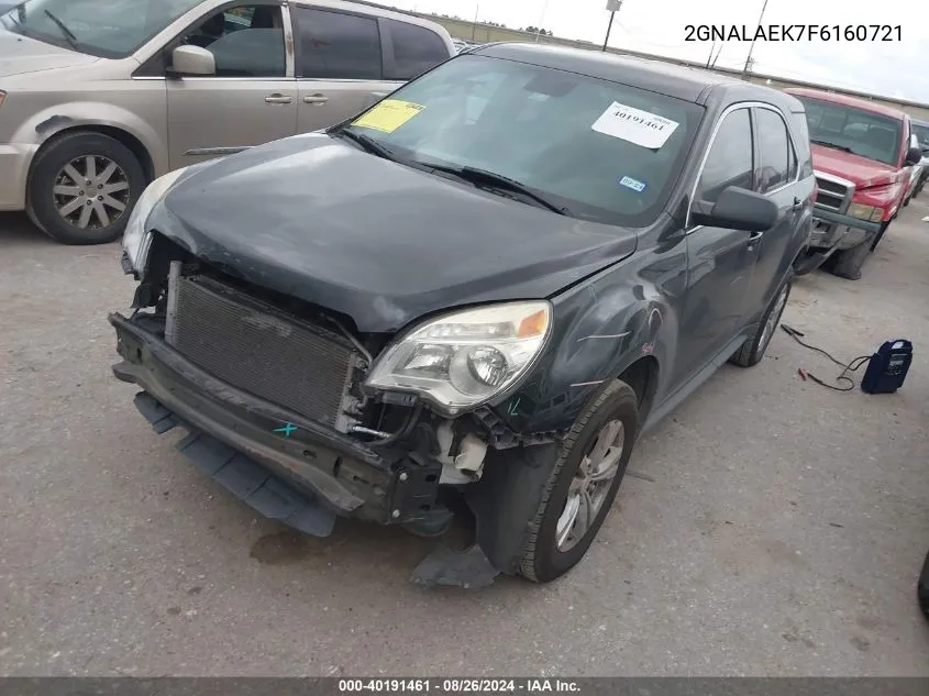 2GNALAEK7F6160721 2015 Chevrolet Equinox Ls