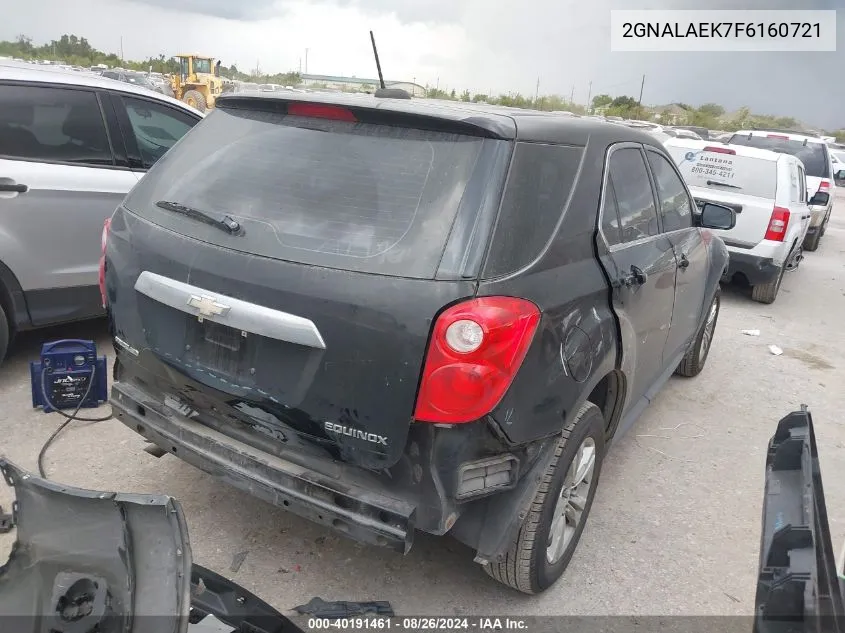 2GNALAEK7F6160721 2015 Chevrolet Equinox Ls