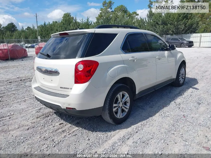 1GNALBEK9FZ138150 2015 Chevrolet Equinox 1Lt