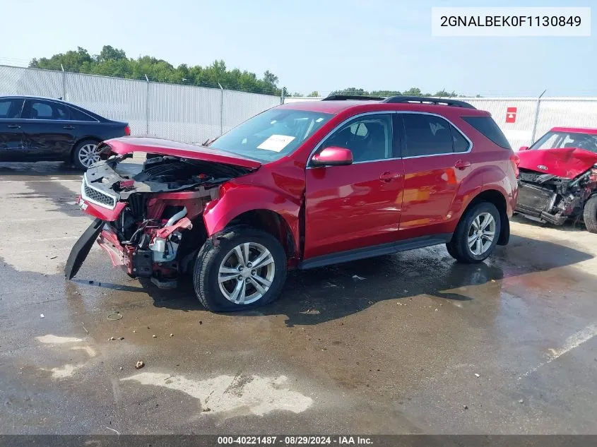 2GNALBEK0F1130849 2015 Chevrolet Equinox 1Lt