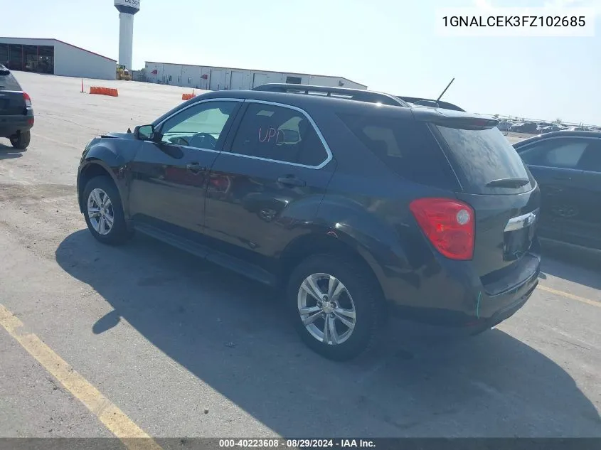 1GNALCEK3FZ102685 2015 Chevrolet Equinox 2Lt