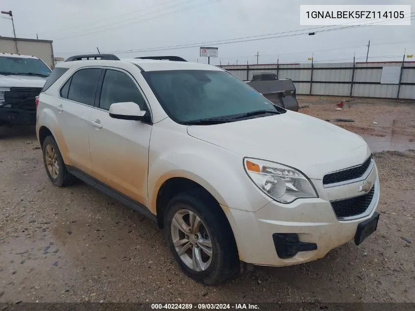 2015 Chevrolet Equinox 1Lt VIN: 1GNALBEK5FZ114105 Lot: 40224289