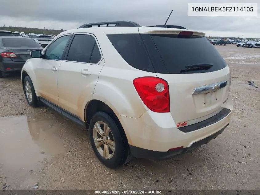 1GNALBEK5FZ114105 2015 Chevrolet Equinox 1Lt