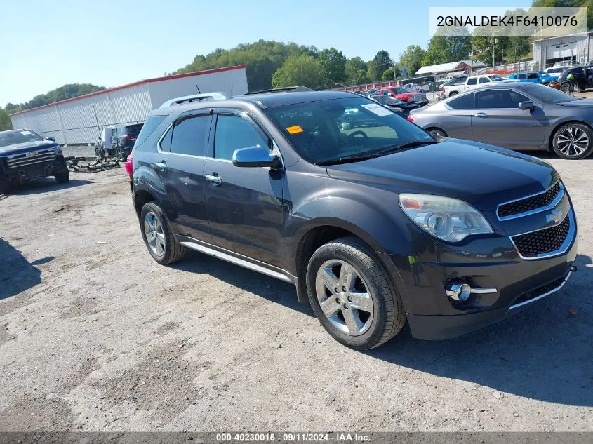 2015 Chevrolet Equinox Ltz VIN: 2GNALDEK4F6410076 Lot: 40230015