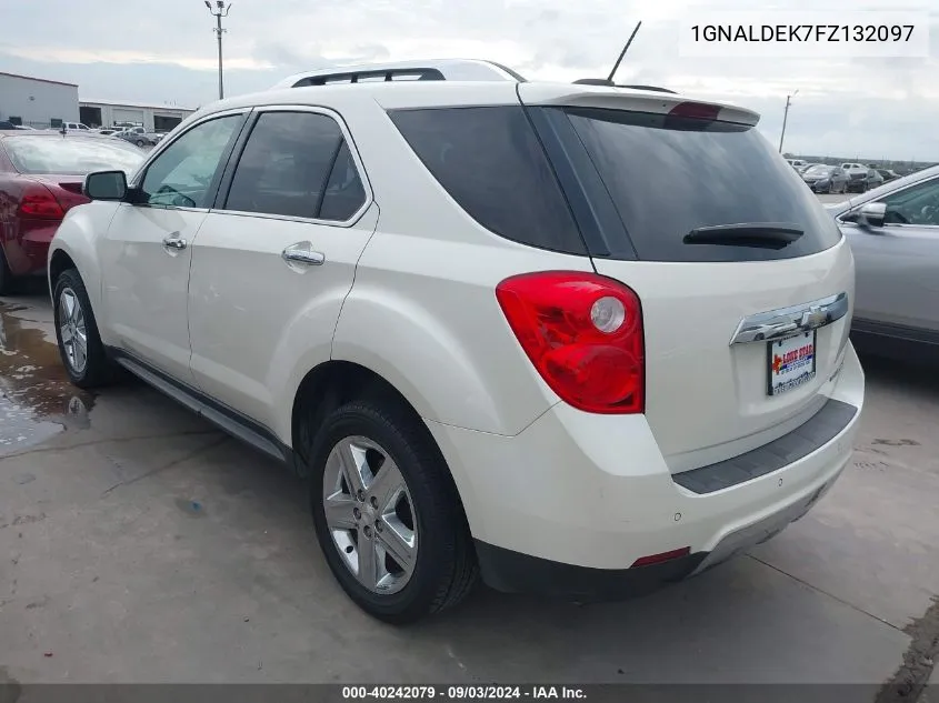 1GNALDEK7FZ132097 2015 Chevrolet Equinox Ltz