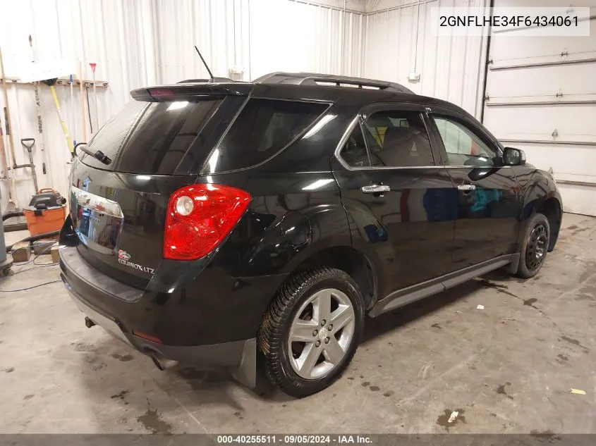 2015 Chevrolet Equinox Ltz VIN: 2GNFLHE34F6434061 Lot: 40255511