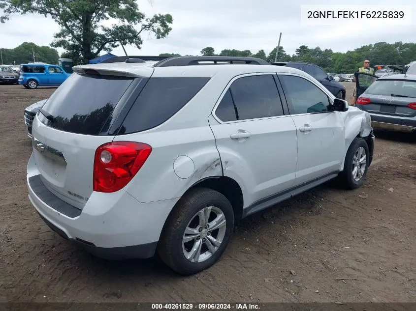 2015 Chevrolet Equinox 1Lt VIN: 2GNFLFEK1F6225839 Lot: 40261529