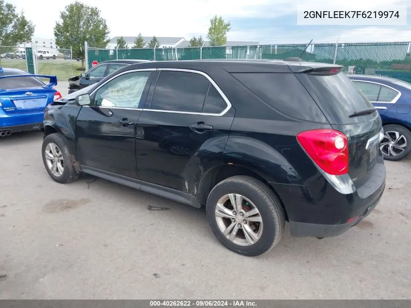 2015 Chevrolet Equinox Ls VIN: 2GNFLEEK7F6219974 Lot: 40262622