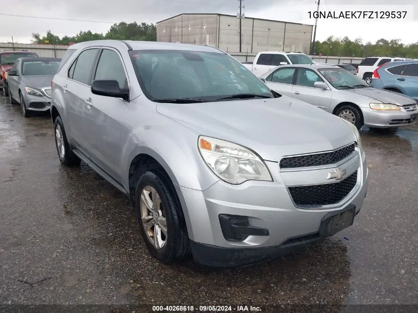 2015 Chevrolet Equinox Ls VIN: 1GNALAEK7FZ129537 Lot: 40268618