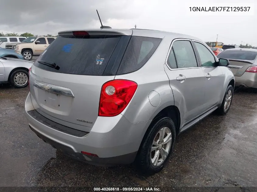 1GNALAEK7FZ129537 2015 Chevrolet Equinox Ls