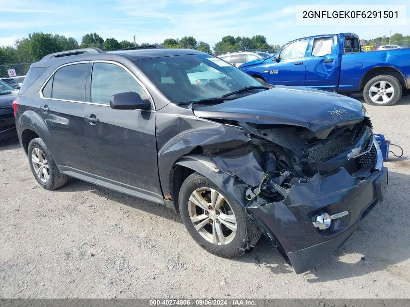 2015 Chevrolet Equinox 2Lt VIN: 2GNFLGEK0F6291501 Lot: 40274806