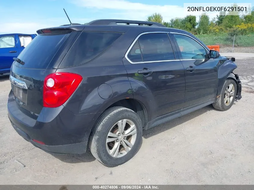 2015 Chevrolet Equinox 2Lt VIN: 2GNFLGEK0F6291501 Lot: 40274806