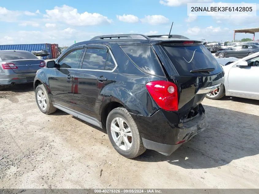 2015 Chevrolet Equinox 1Lt VIN: 2GNALBEK3F6142805 Lot: 40275326