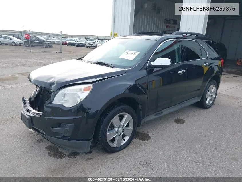 2015 Chevrolet Equinox 1Lt VIN: 2GNFLFEK3F6259376 Lot: 40279128