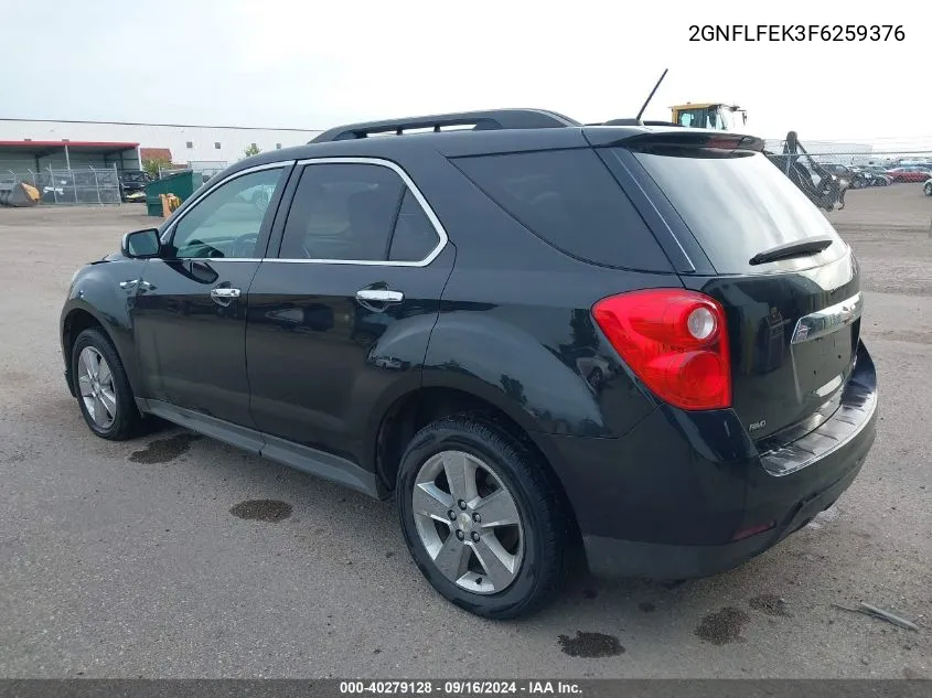 2015 Chevrolet Equinox 1Lt VIN: 2GNFLFEK3F6259376 Lot: 40279128