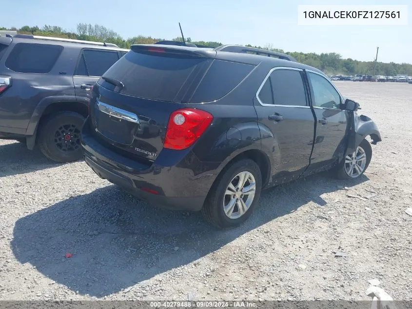 2015 Chevrolet Equinox 2Lt VIN: 1GNALCEK0FZ127561 Lot: 40279488