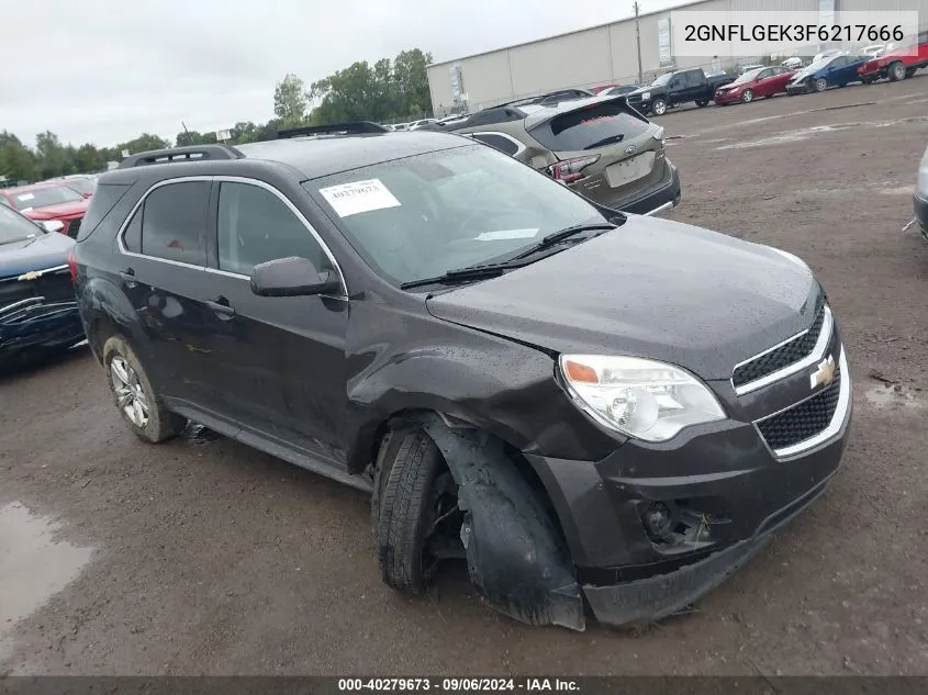 2015 Chevrolet Equinox Lt VIN: 2GNFLGEK3F6217666 Lot: 40279673