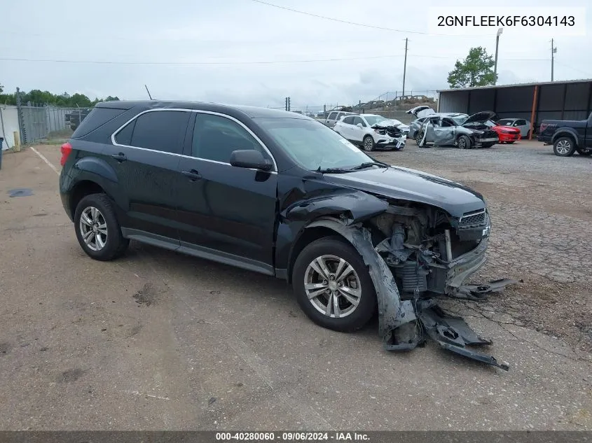 2015 Chevrolet Equinox Ls VIN: 2GNFLEEK6F6304143 Lot: 40280060