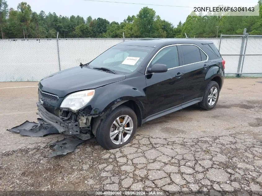 2015 Chevrolet Equinox Ls VIN: 2GNFLEEK6F6304143 Lot: 40280060