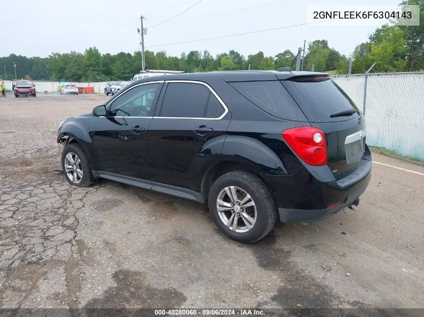 2015 Chevrolet Equinox Ls VIN: 2GNFLEEK6F6304143 Lot: 40280060