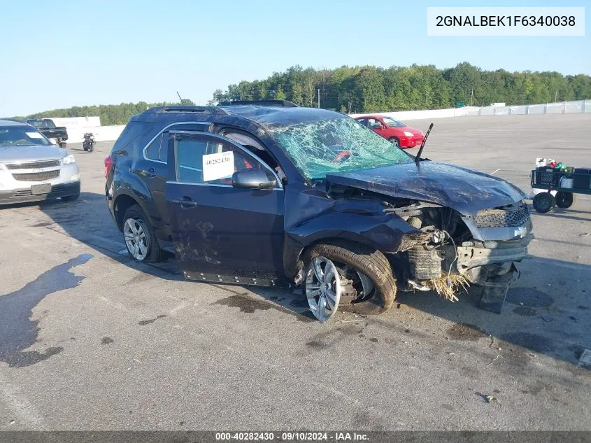 2015 Chevrolet Equinox Lt VIN: 2GNALBEK1F6340038 Lot: 40282430