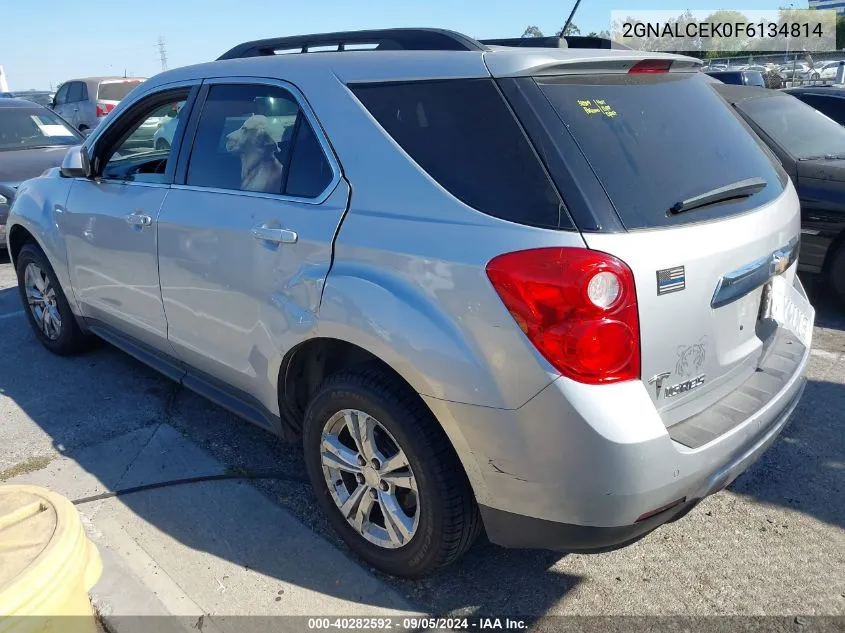 2015 Chevrolet Equinox 2Lt VIN: 2GNALCEK0F6134814 Lot: 40282592