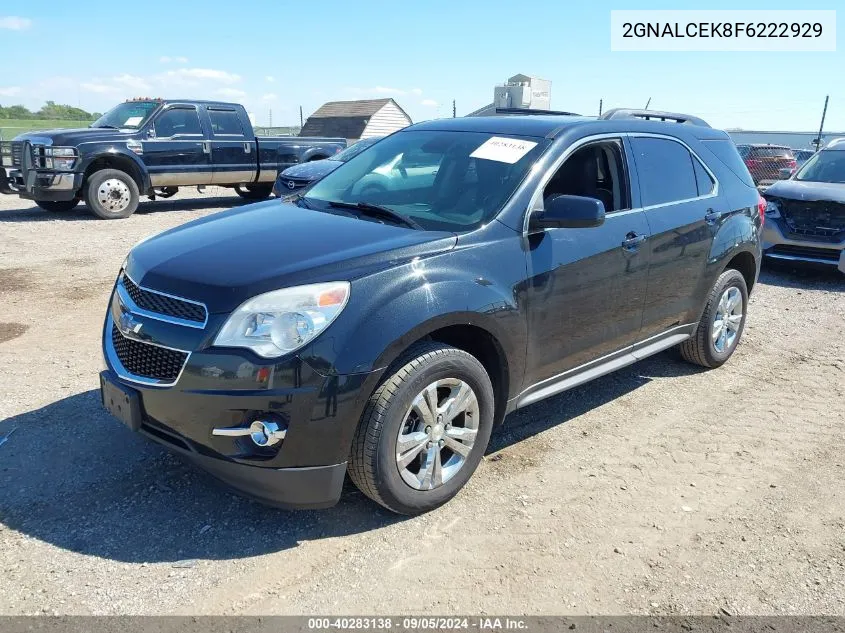 2015 Chevrolet Equinox 2Lt VIN: 2GNALCEK8F6222929 Lot: 40283138