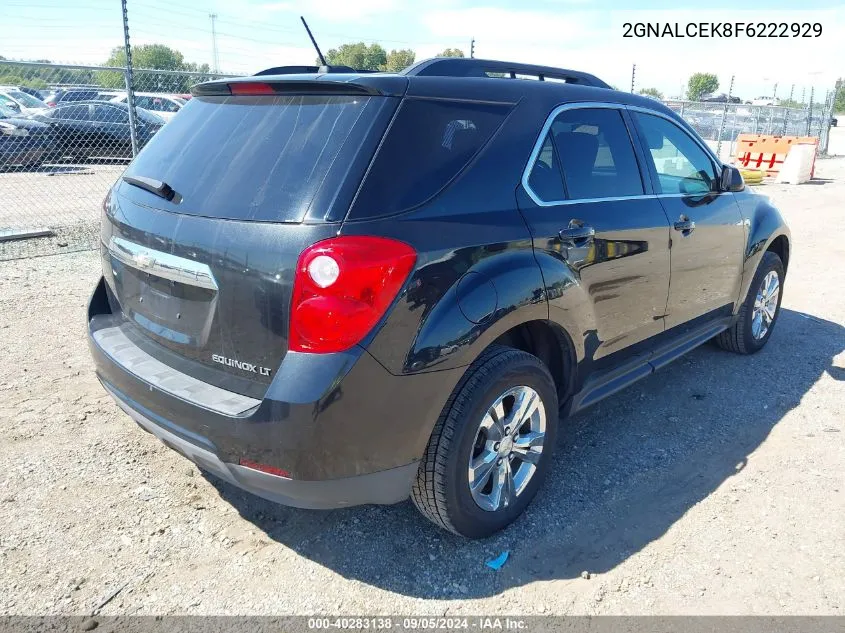 2015 Chevrolet Equinox 2Lt VIN: 2GNALCEK8F6222929 Lot: 40283138