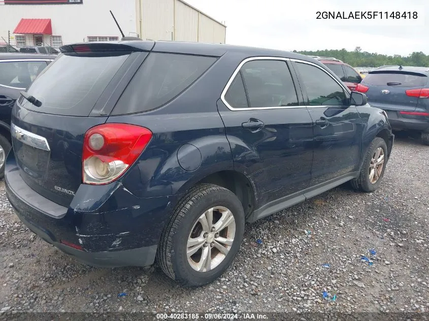 2GNALAEK5F1148418 2015 Chevrolet Equinox Ls