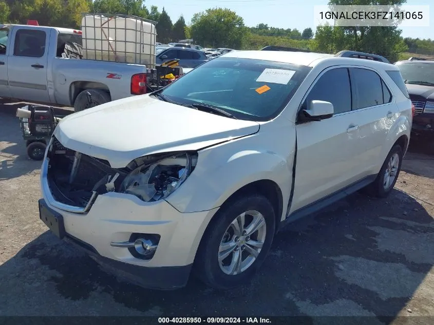 2015 Chevrolet Equinox 2Lt VIN: 1GNALCEK3FZ141065 Lot: 40285950