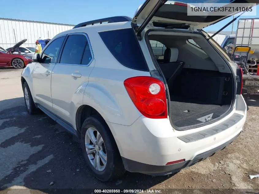 2015 Chevrolet Equinox 2Lt VIN: 1GNALCEK3FZ141065 Lot: 40285950