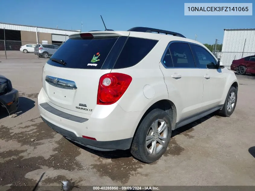 2015 Chevrolet Equinox 2Lt VIN: 1GNALCEK3FZ141065 Lot: 40285950