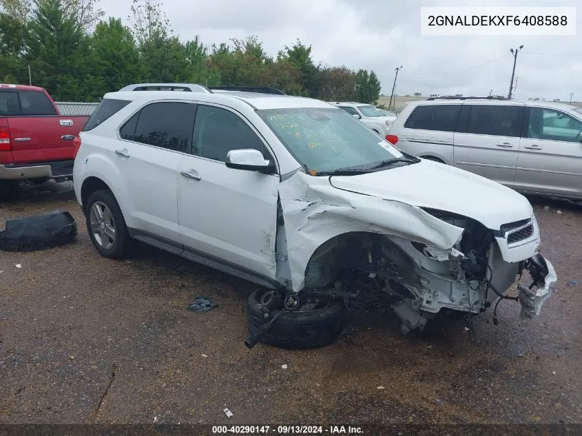 2015 Chevrolet Equinox Ltz VIN: 2GNALDEKXF6408588 Lot: 40290147