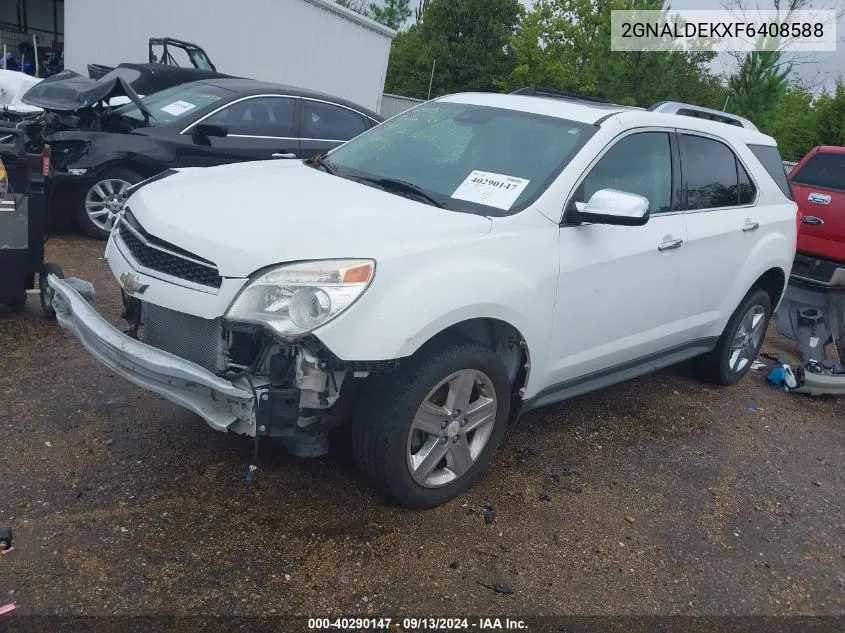 2015 Chevrolet Equinox Ltz VIN: 2GNALDEKXF6408588 Lot: 40290147