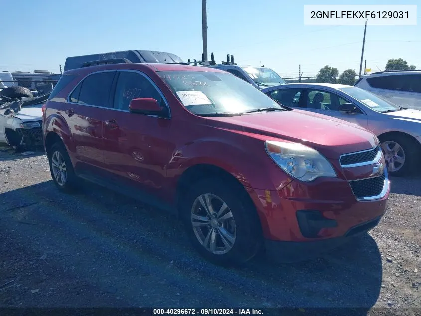 2015 Chevrolet Equinox Lt VIN: 2GNFLFEKXF6129031 Lot: 40296672