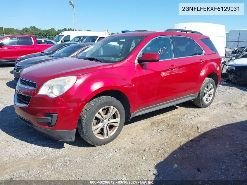 2015 Chevrolet Equinox Lt VIN: 2GNFLFEKXF6129031 Lot: 40296672