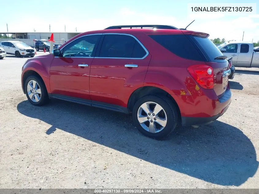 2015 Chevrolet Equinox 1Lt VIN: 1GNALBEK5FZ130725 Lot: 40297130