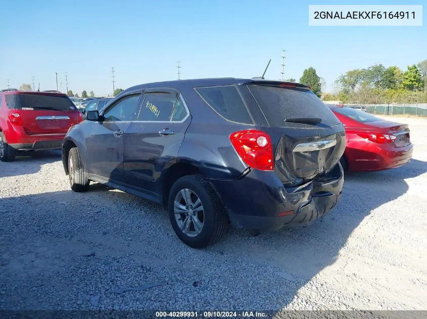 2015 Chevrolet Equinox Ls VIN: 2GNALAEKXF6164911 Lot: 40299931