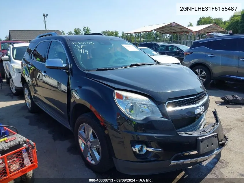 2015 Chevrolet Equinox Ltz VIN: 2GNFLHE31F6155487 Lot: 40300713