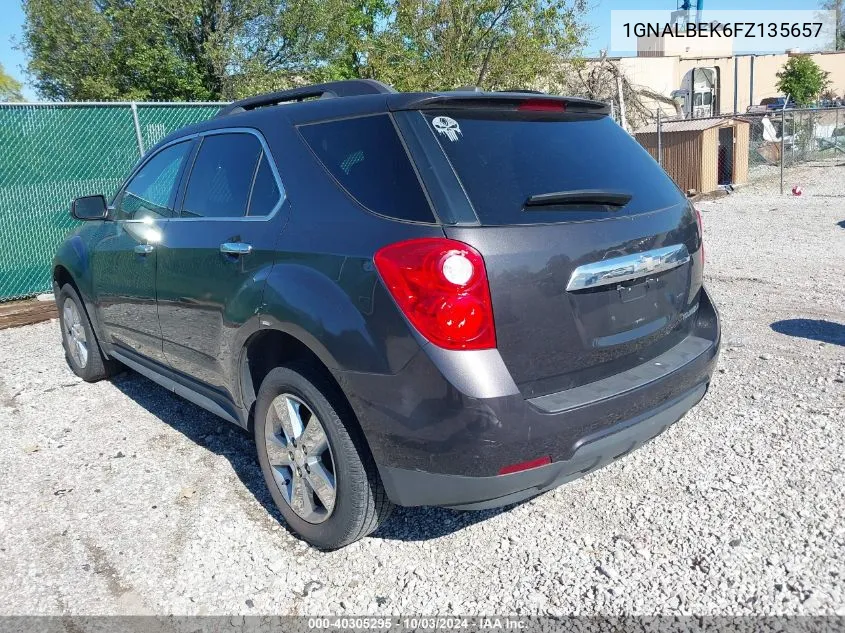 1GNALBEK6FZ135657 2015 Chevrolet Equinox 1Lt