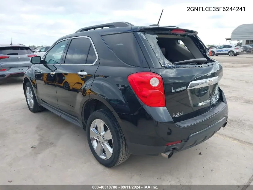 2015 Chevrolet Equinox 2Lt VIN: 2GNFLCE35F6244241 Lot: 40310788