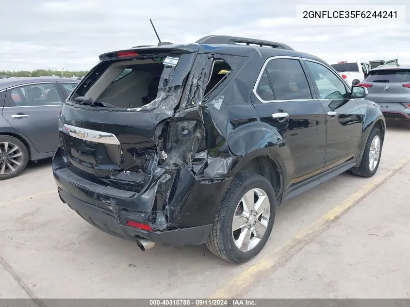 2015 Chevrolet Equinox 2Lt VIN: 2GNFLCE35F6244241 Lot: 40310788